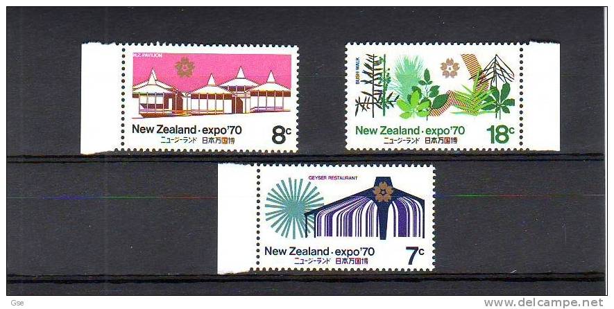 NUOVA ZELANDA 1970 - Gibbons 935/37** - Osaka - Neufs