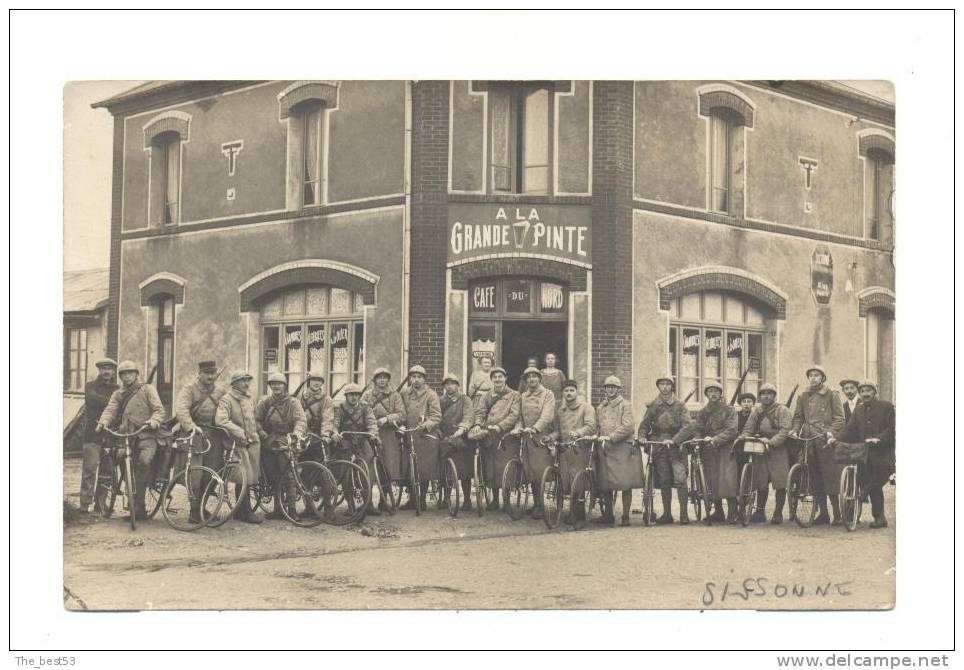 Carte Photo   -    Sissonne   -   Café Du Nord à La Grande Pinte - Sissonne