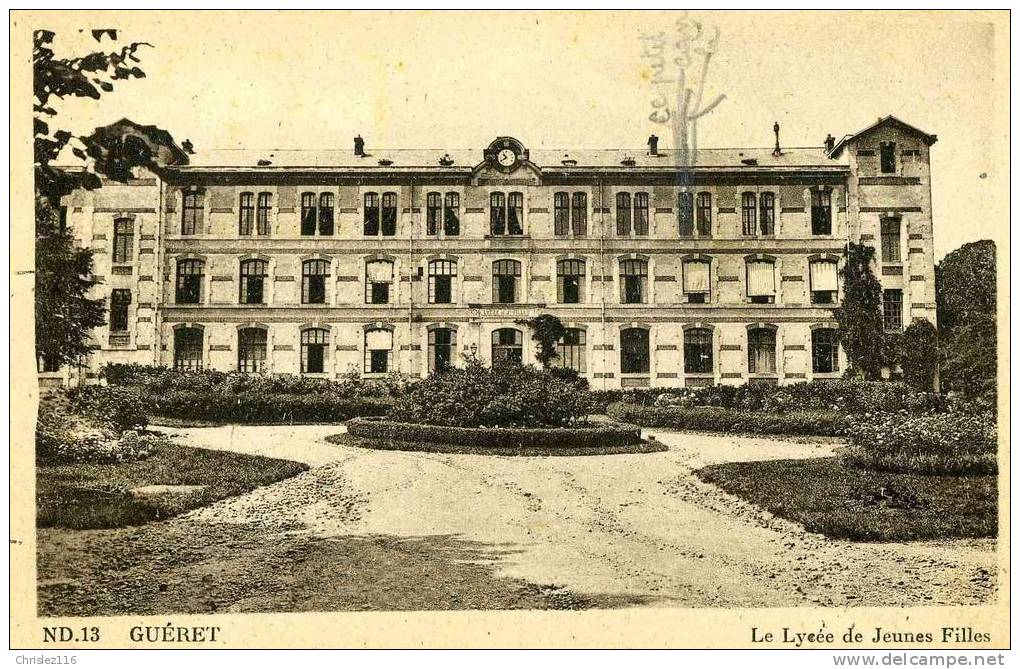 23 GUERET Le Lycée De Jeunes Filles - Guéret