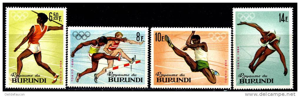 BURUNDI - COB - 102/11**  - Cote 3.75 € - Summer 1964: Tokyo