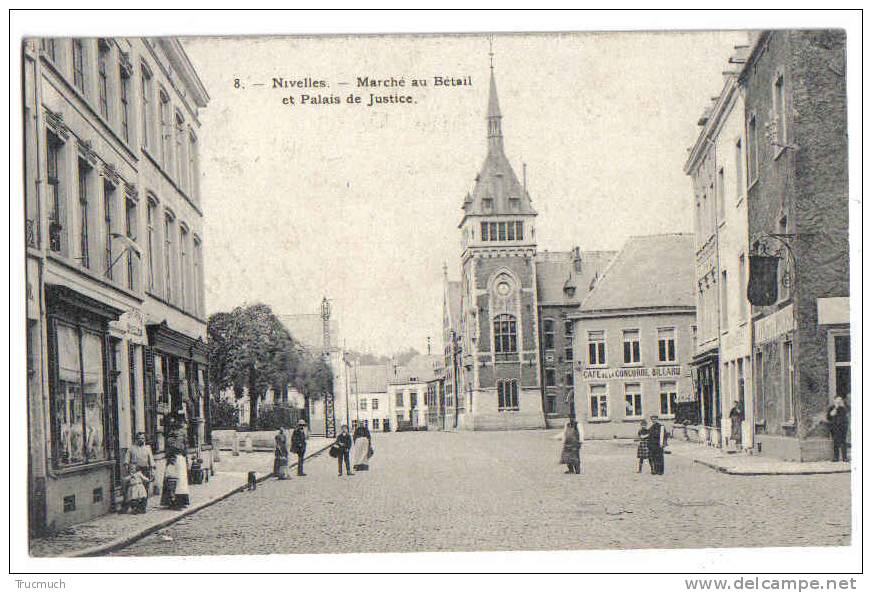 C 3142 - Nivelles - Marché Au Bétail Et Palais De Justice - Nivelles