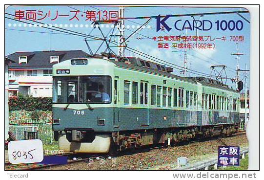 TC  Tram Train (8035) Trein Locomotive Eisenbahn Zug Japon Japan - Trenes