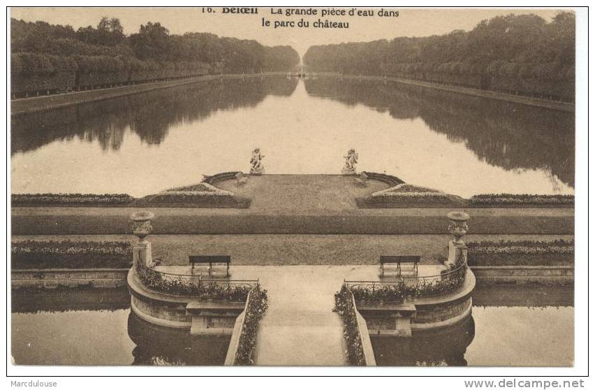 Beloeil. Château. La Grande Pièce D'eau Dans Le Parc. Kasteel. Het Grote Waterbekken In Het Park. Timbre N° 284. - Belöil