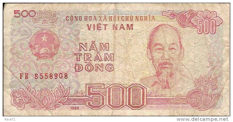 500 Dông   "SUD VIET-NAM"   1988   Ro 76 78 - Vietnam