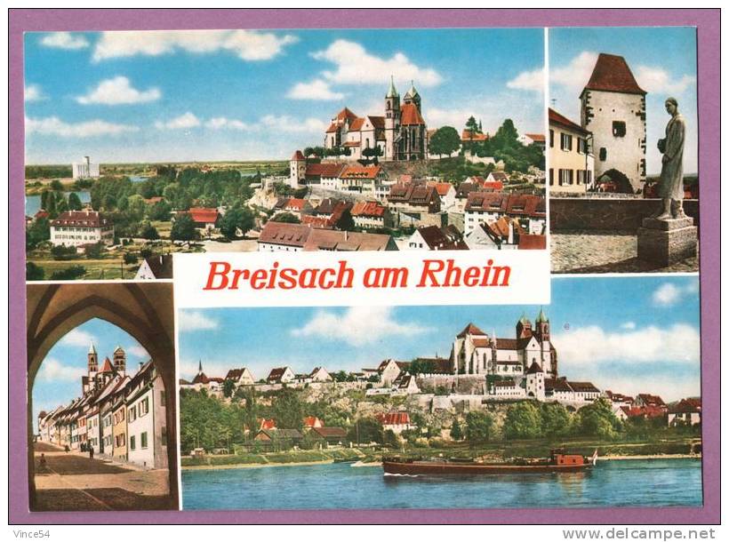 BREISACH Am RHEIN - Multivues. Péniche. Bildverlag N° 3061. Non Circulé. 2 Scans - Breisach