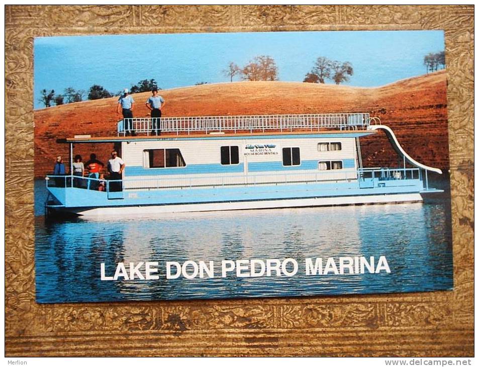 Lake Don Pedro Marina House Boat   -  Cca 1960's   VF   D12913 - Houseboats