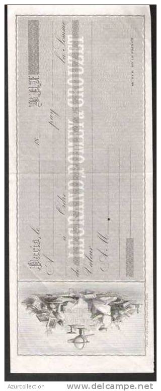 CHEQUE L'ECHO DES FEUILLETONS.  SPECIMEN IMPRIMERIE STERN - Bills Of Exchange