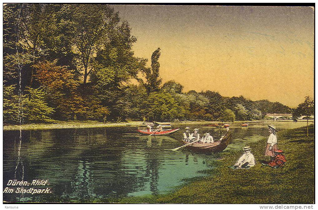 DUEREN. RHID - Am Stadtpark - 1921 - Dueren