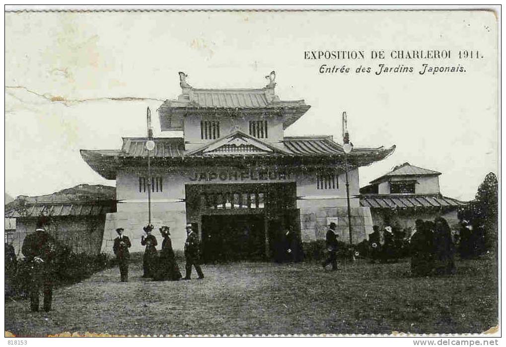 Exposition De Charleroi 1911 - Entrée Des Jardins Japonais - Charleroi