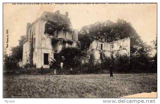 77 LA FERTE GAUCHER Vestiges Des Ruines Du Chateau De Montblin Ancienne Propriété Du Baron De St Geniès - La Ferte Gaucher