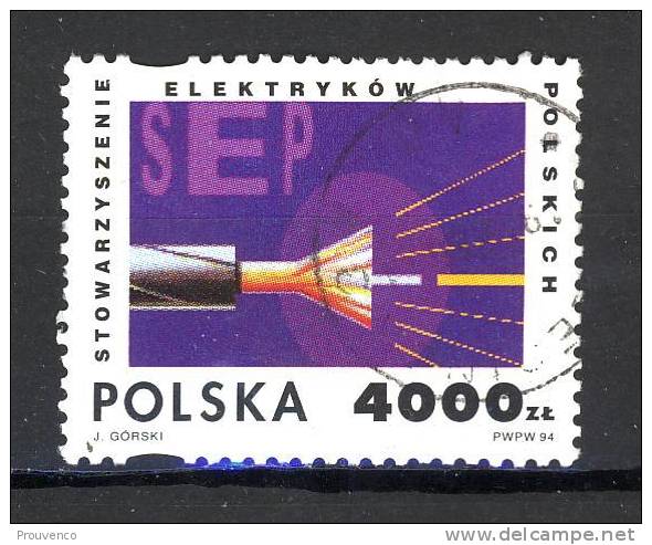 POLOGNE POLAND 1994 FIBRE OPTIQUE  -OB. TB - Used Stamps