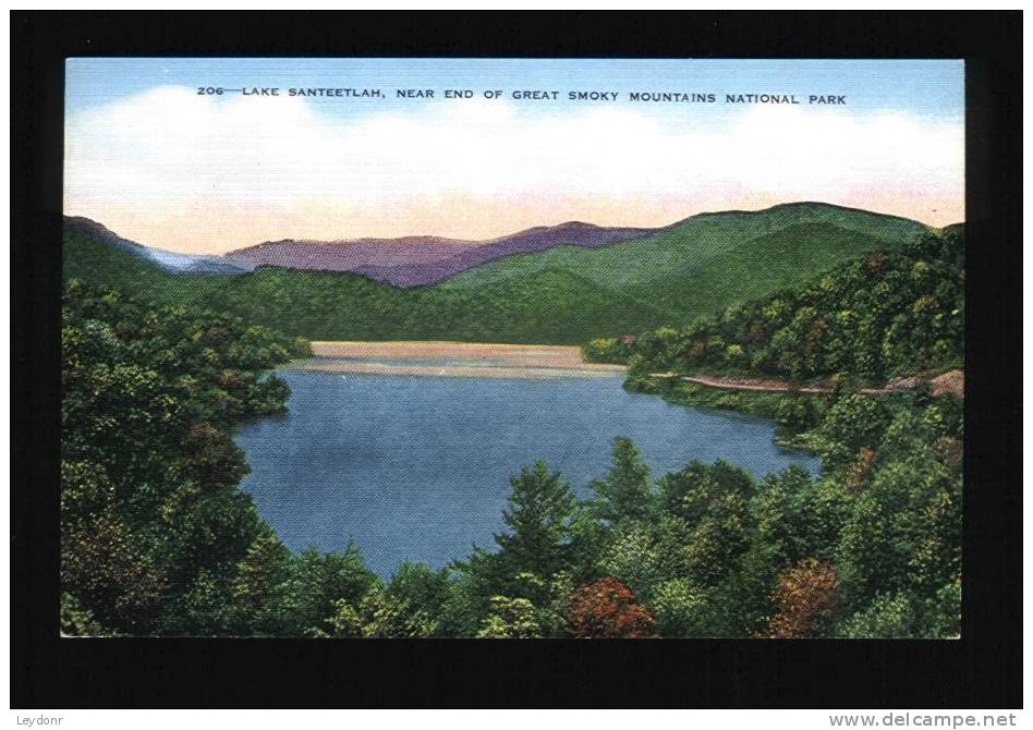 Lake Santeetlah, Near End Of Great Smoky Mountains National Park - USA National Parks