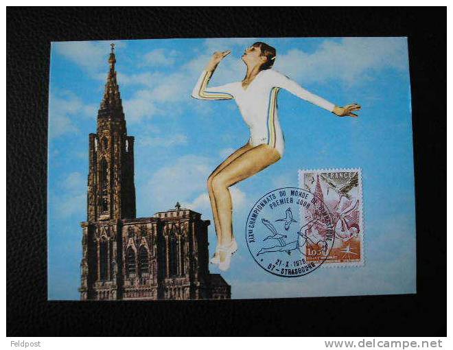 Cachet Strasbourg - Championnat Du Monde De Gymnastique 1978 - Gymnastique