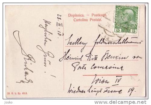 METKOVIĆ  (Metkovića) **  Travelled 1910.  **  Croatia ** SUPER - Croatia
