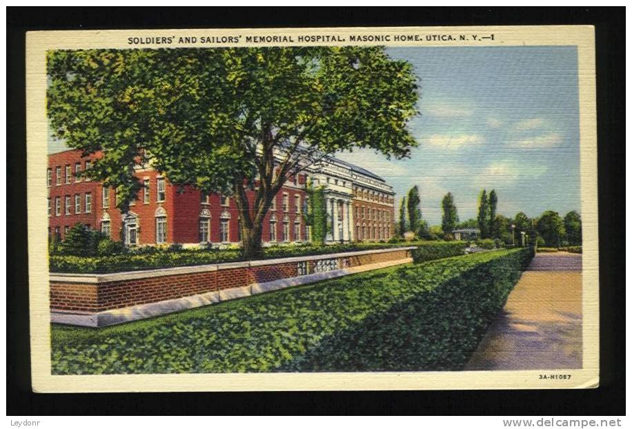 Soldiers' And Sailors' Memorial Hospital, Masonic Home, Utica, New York - Utica