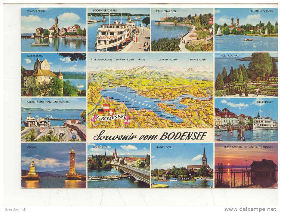 9018 Souvenir Vom Bodensee . Kruger 926/125 Bodan . - Friedrichshafen