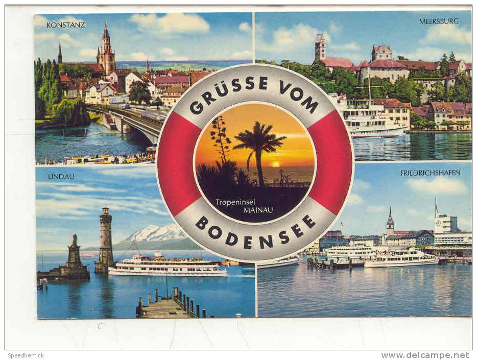9021 Grusse Vom Bodensee . Kruger 926/34 Bodan . - Friedrichshafen
