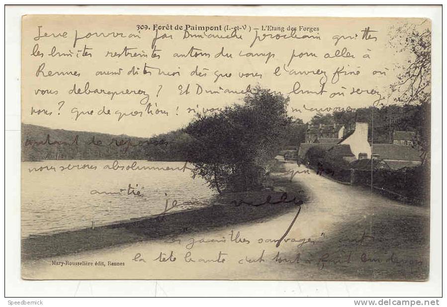 8942 Foret De Paimpont . Etang Des Forges . 309 Mary Rousseliere . - Paimpont