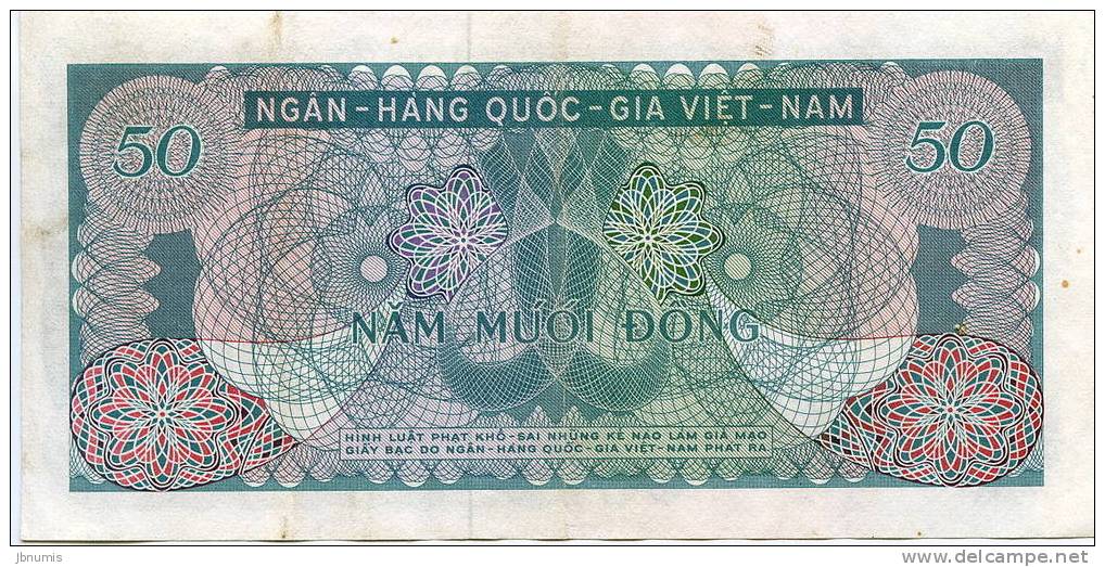 Viet Nam Du Sud South 50 Dông ( 1969 ) P25a - Vietnam