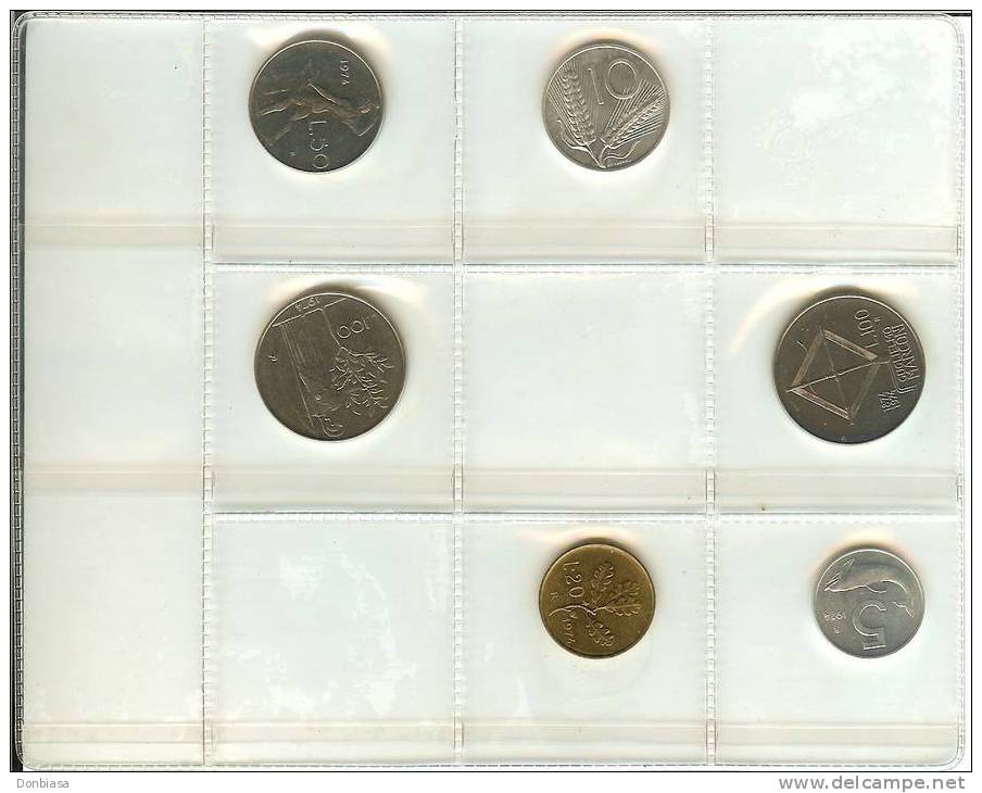 Divisionale Privata Repubblica Italiana 1974 (6 Monete) - Mint Sets & Proof Sets