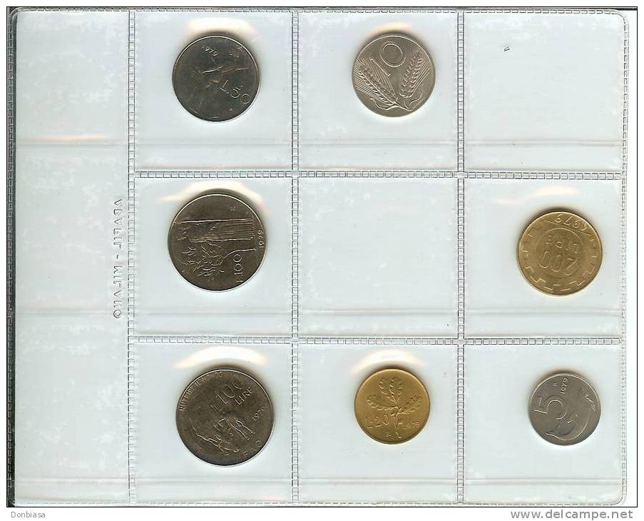 Divisionale Privata Repubblica Italiana 1979 (7 Monete) - Mint Sets & Proof Sets