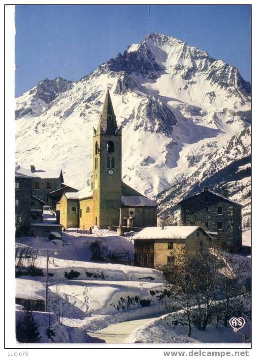 VAL CENIS - LANSLEVILLARD  -   N° 1003  -  L´église Et La Dent Parrachée - Val Cenis