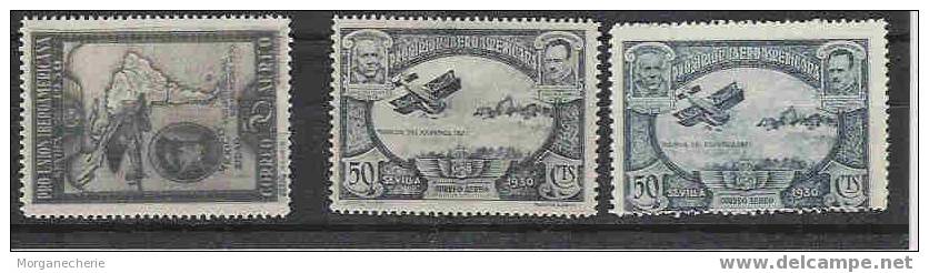 ESPANA, ESPAGNE, SPAIN, 1930 ,583-587 (587 AVEC 2 VARIANTES COULEUR) MNH ** - Unused Stamps