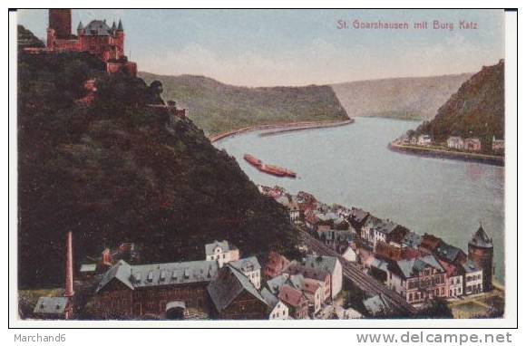 ST GOARSHAUSSEN MIT BURG KATZ - St. Goar