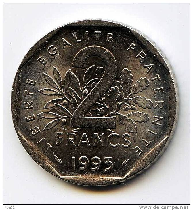 2 FRANCS "J. MOULIN" 1993 - Gedenkmünzen