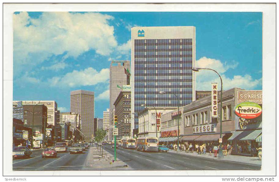 8844 Winnipeg Canada View Portage Avenue Loking From Edmonton Street. Ivan Lambert 15887R - Winnipeg