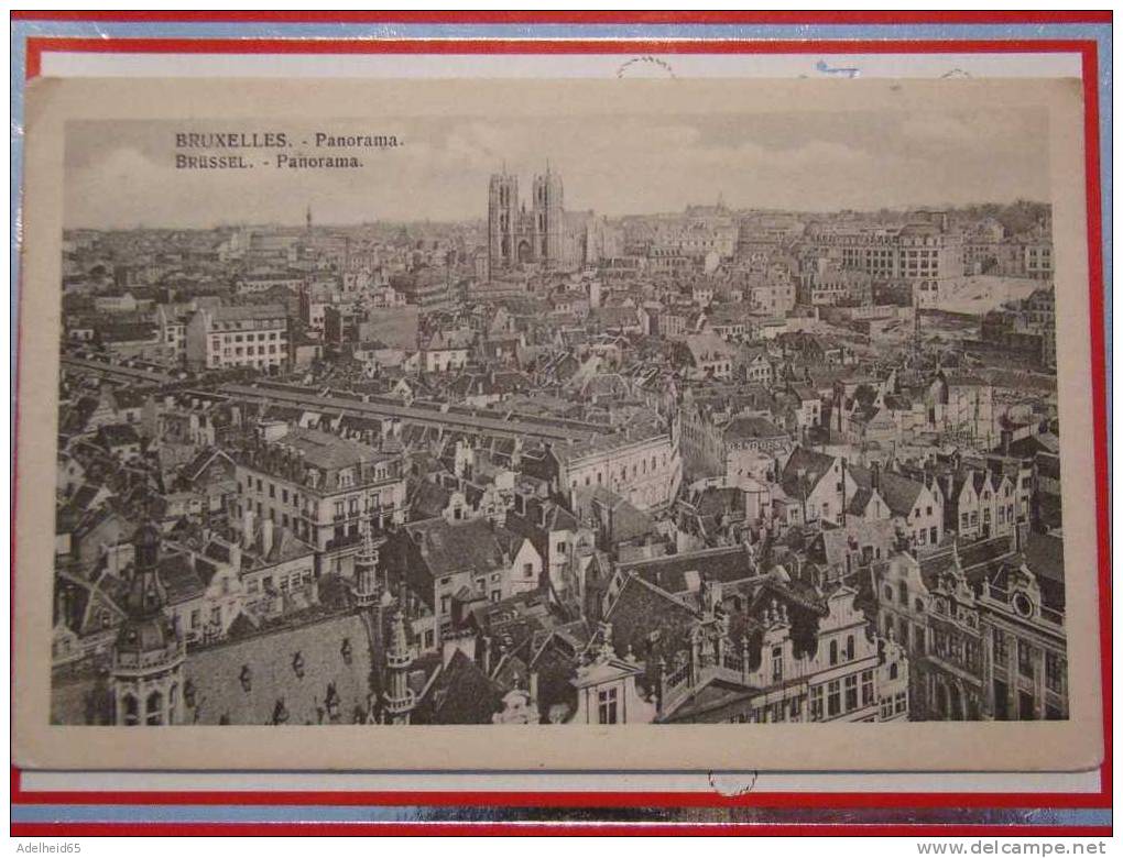 Bruxelles, Brussel, 1918, Panorama, Feldpost - Mehransichten, Panoramakarten