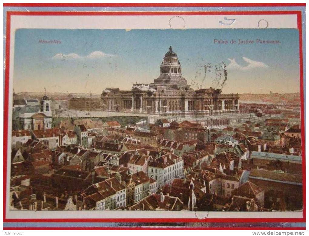 Bruxelles, Brussel, 1927, Panorama, Palais De Justice, Justitiepaleis, Ed. Cl. B. Bruxelles - Panoramische Zichten, Meerdere Zichten
