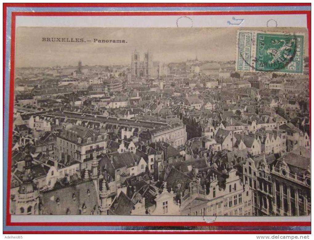 Bruxelles, Brussel, 1913, Panorama, Ed. A. De Hondt, 2 Rue De Chêne, Bruxelles - Panoramische Zichten, Meerdere Zichten