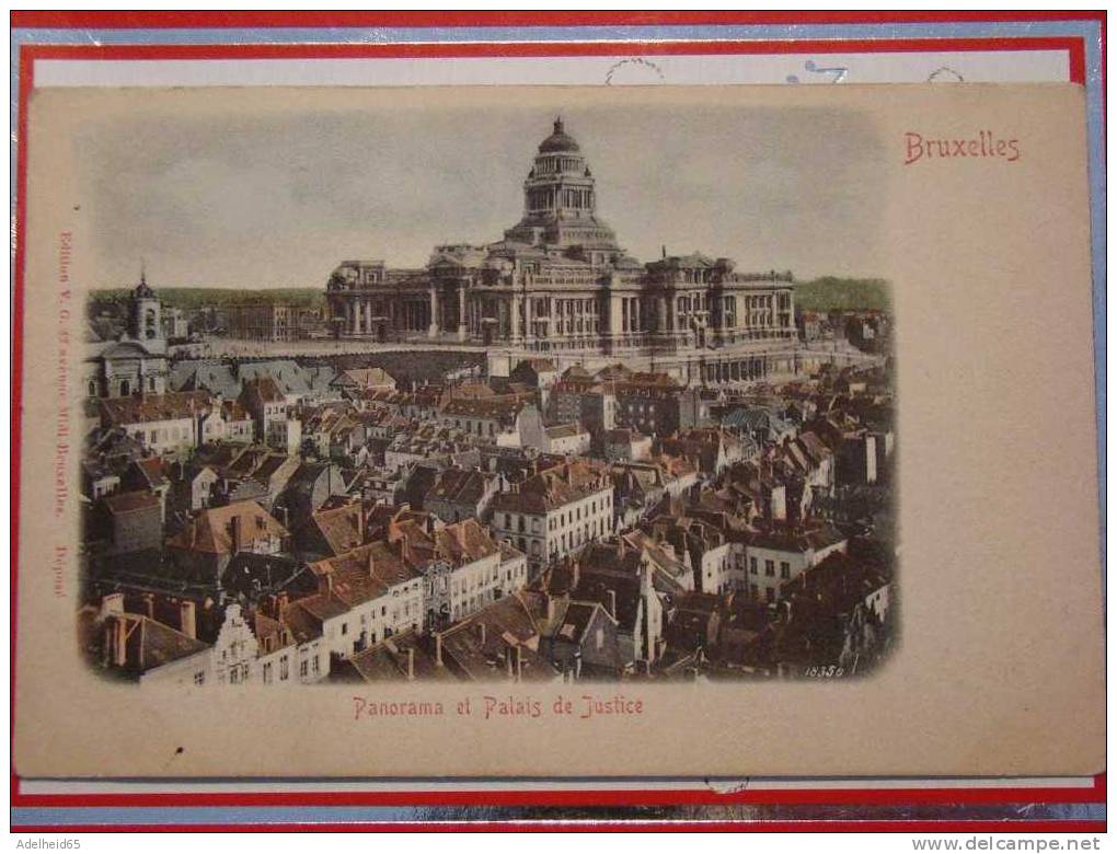 Bruxelles, Brussel, Palais De Justice Et Panorama, Justitiepaleis, Ed. V. G., 42 Avenue Midi Bruxelles - Panoramische Zichten, Meerdere Zichten