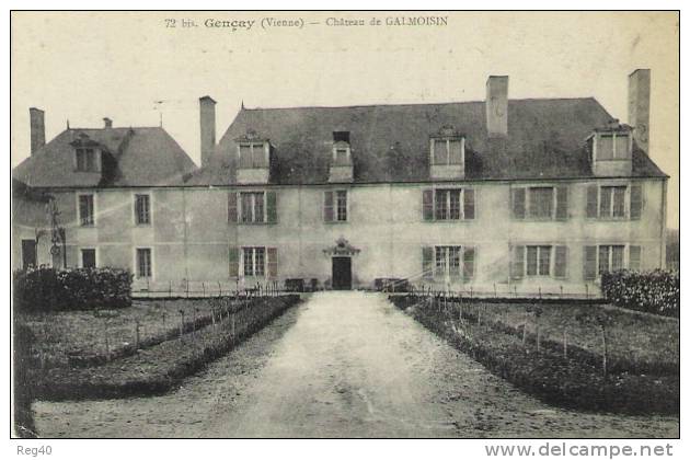 D86 - GENCAY  -  Chateau De GALMOISIN - Gencay