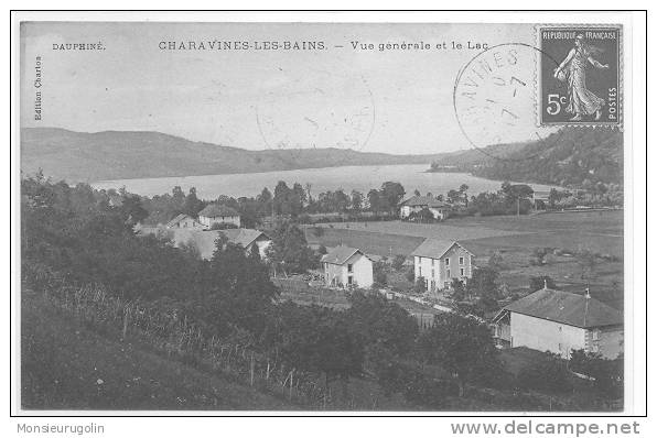 38 ) CHARAVINES LES BAINS, Vue Générale Et Le Lac, Ed Charton - Charavines