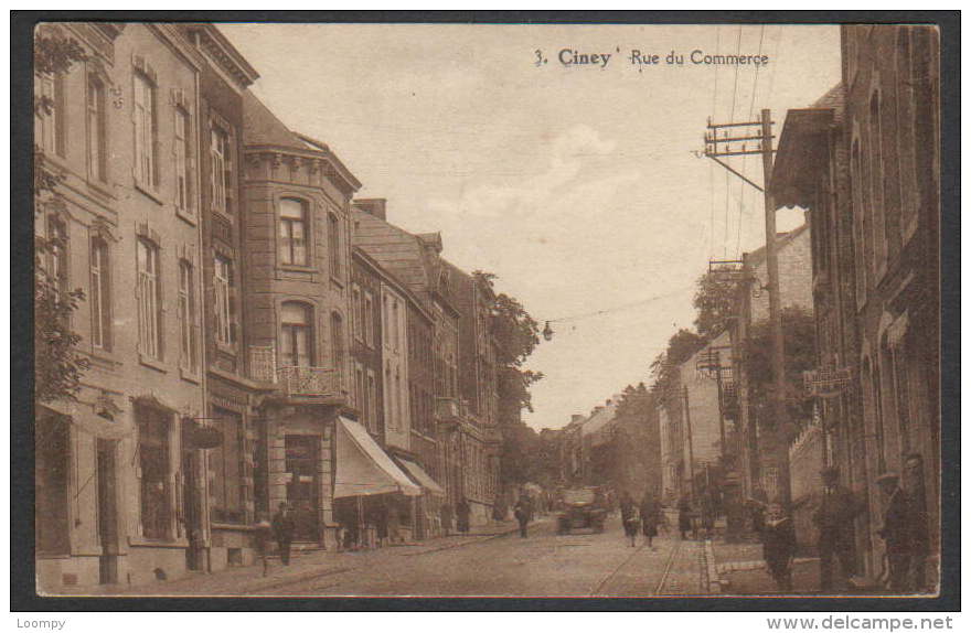 CINEY Rue Du Commerce - Utlisée 1928 - Ciney