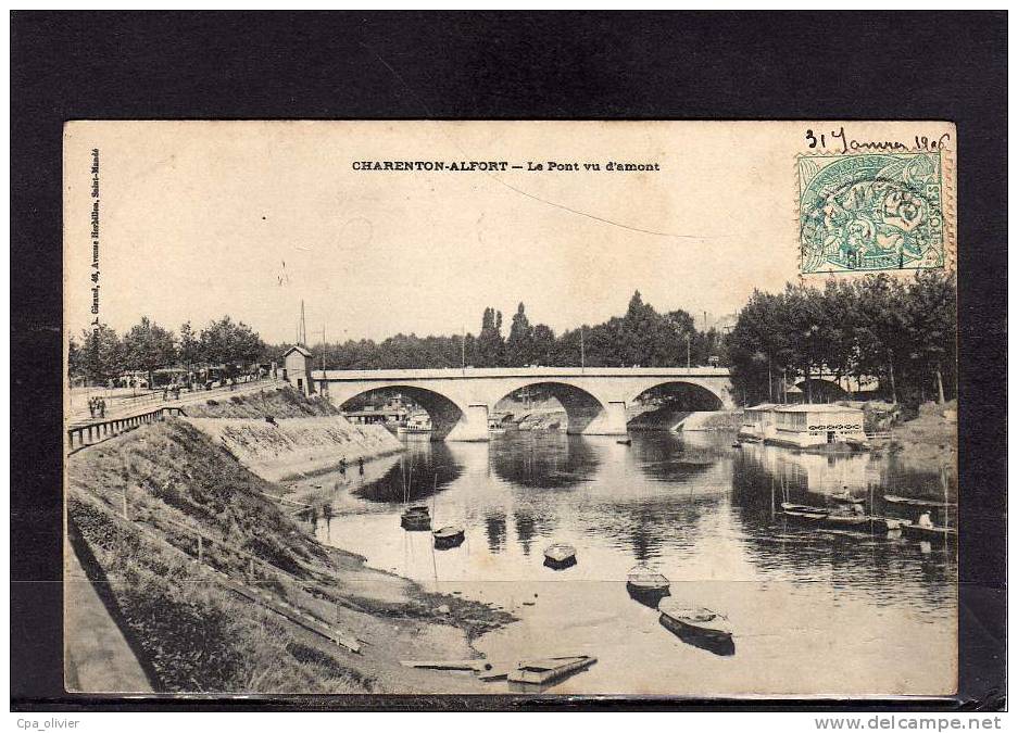 94 CHARENTON LE PONT Pont Vu D´Amont, Ed Giraud, 1906 - Charenton Le Pont