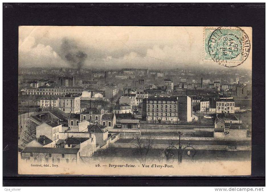 94 IVRY SUR SEINE Vue Générale, Ivry Port, Ed Gautrot 26, 1906 - Ivry Sur Seine