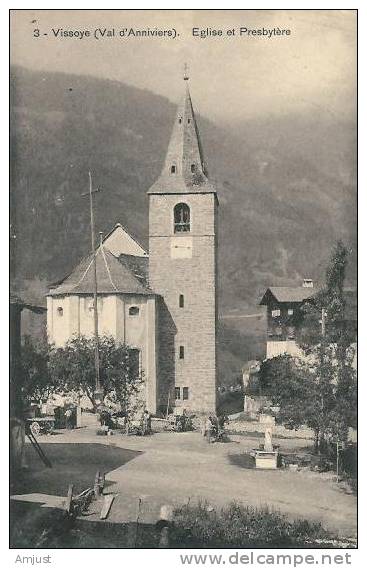 Canton Du Valais  Vissoie Eglise Et Presbytère - Vissoie