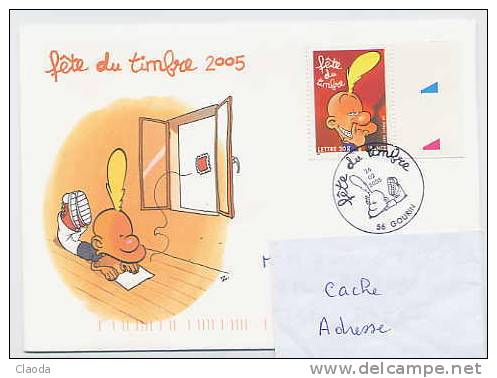 4394 EV BD - Fête Du Timbre 2005 TITEUF (56 GOURIN). - Cómics