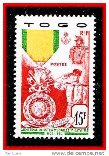 Togo  Medaille Militaire N 255 Neuf X X (neuf  Gomme Sans Trace) - Unused Stamps