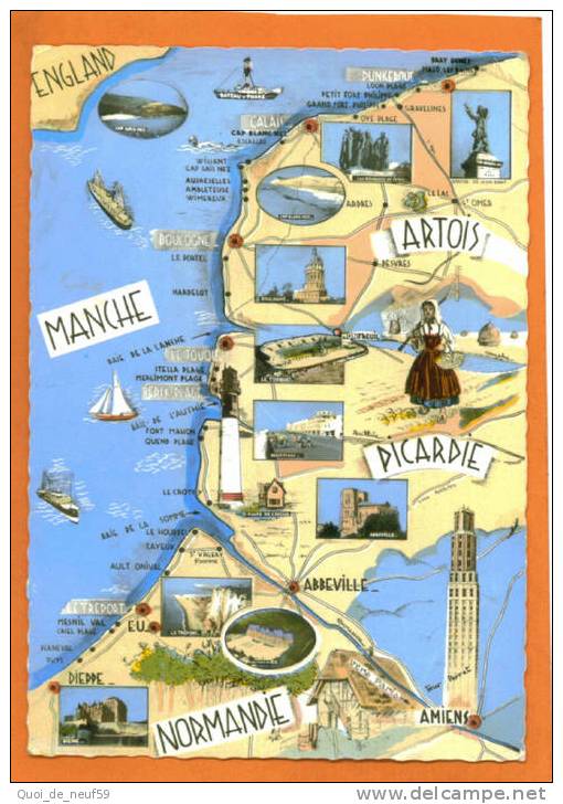 DS REG 1 LES PROVINCES FRANCAISES NORMANDIE MANCHE PICARDIE ARTOIS  à Voir - Andere & Zonder Classificatie