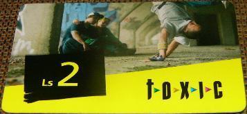 Latvia , Lettland , Lettonia - Boy Modern Break Dancer -TOXIC- PREPAID USED CARD- 2Ls - Lettonia