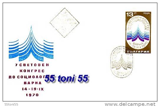 Bulgaria / Bulgarie  1970  World Congress Of Sociology 1v.- FDC - FDC