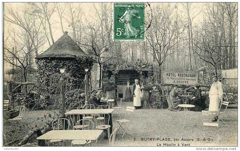 95 - VAL D´OISE - BUTRY PLAGE - HOTEL  RESTAURANT Du MOULIN à VENT - Butry