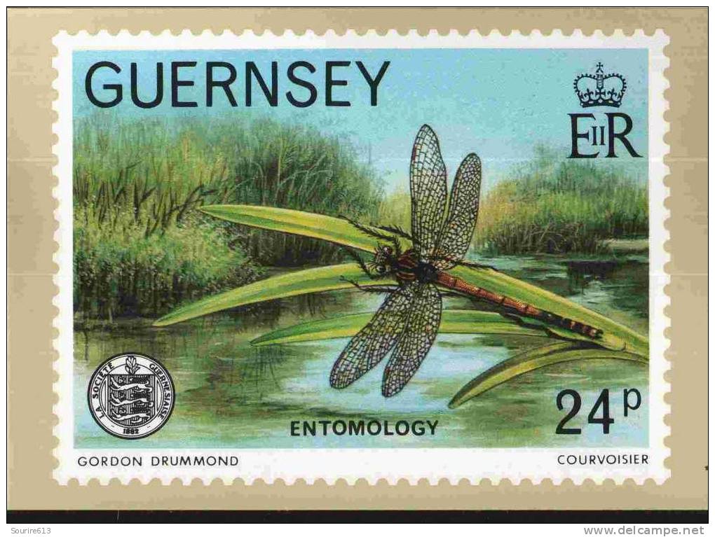 CP Guernsey 1982 Entomologie Dragonfly Libellule - Insects