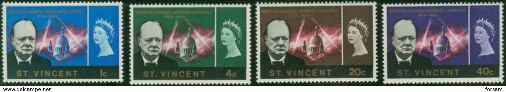 ST.VINCENT..1966..Michel # 220-223...MLH. - St.Vincent (1979-...)