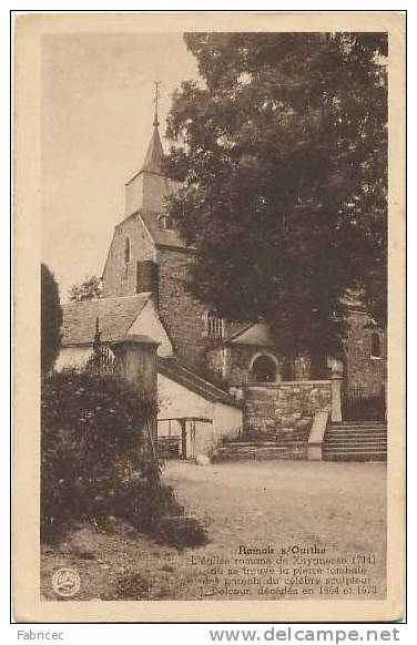 Hamoir-sur-Ourthe - L'église Romane De Xhygnesse (714) Où Se Trouve La Pierre Tombale Des Parents Du Célèbre Sculpteur.. - Hamoir