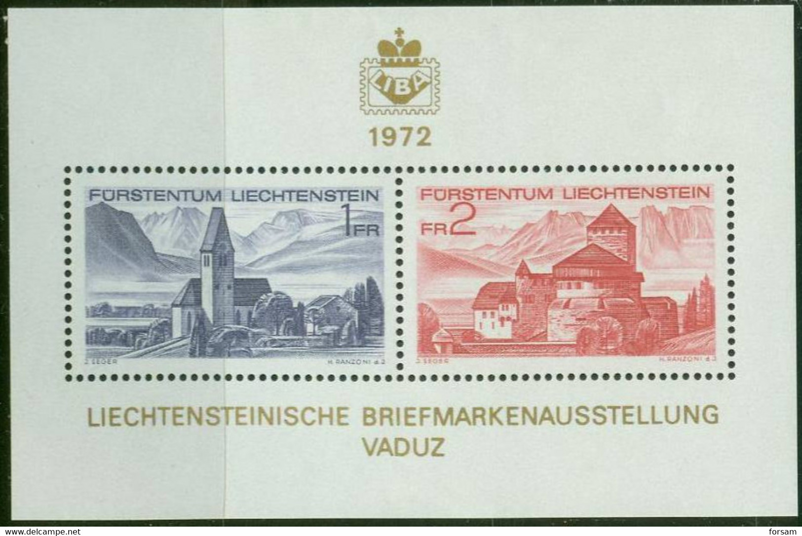 LIECHTENSTEIN..1972..Michel  #  Block 9...MNH. - Ungebraucht